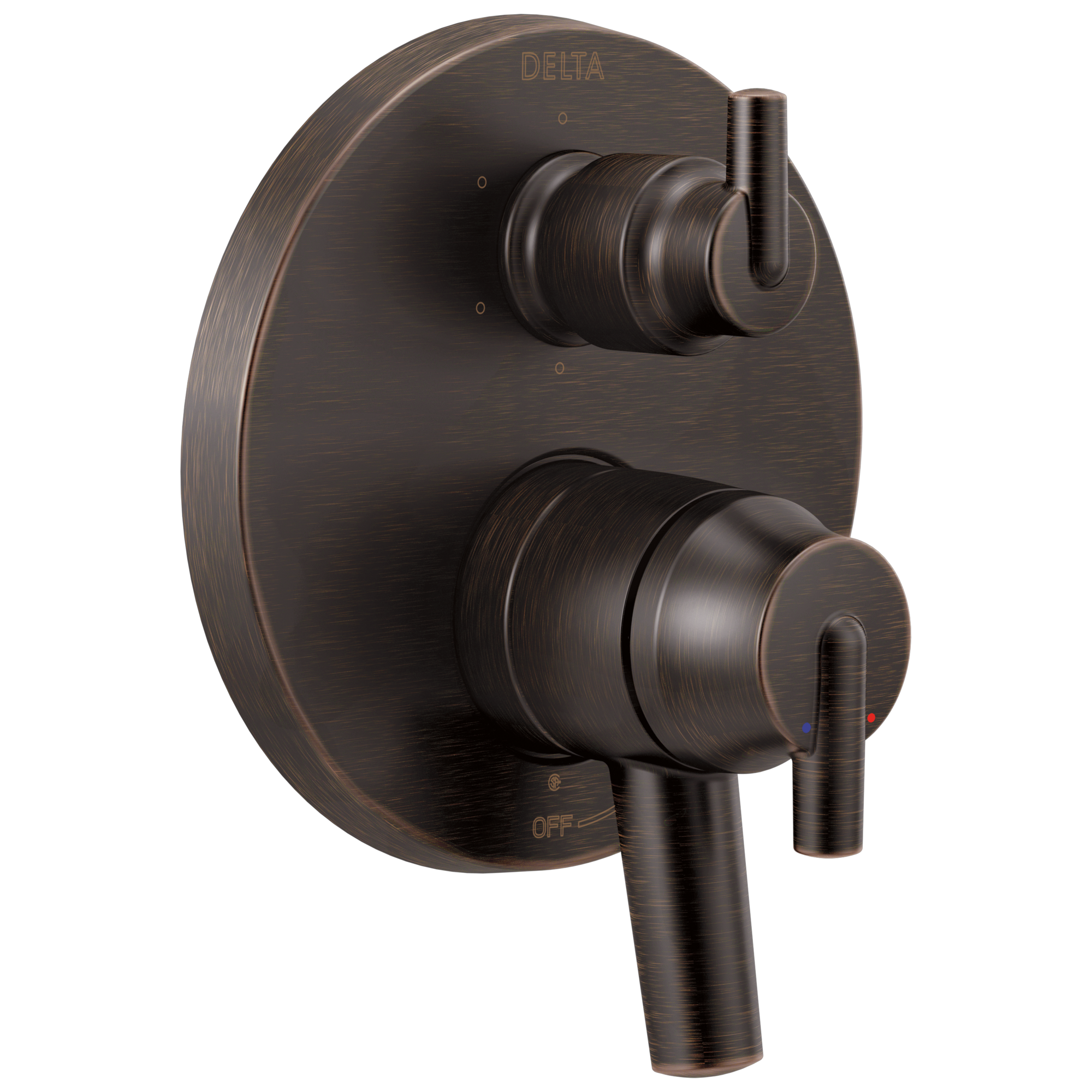 Delta Faucet Trinsic Contemporary Two Handle Monitor 17 Series Valve Trim with 6-Setting Integrated Diverter - Venetian Bronze