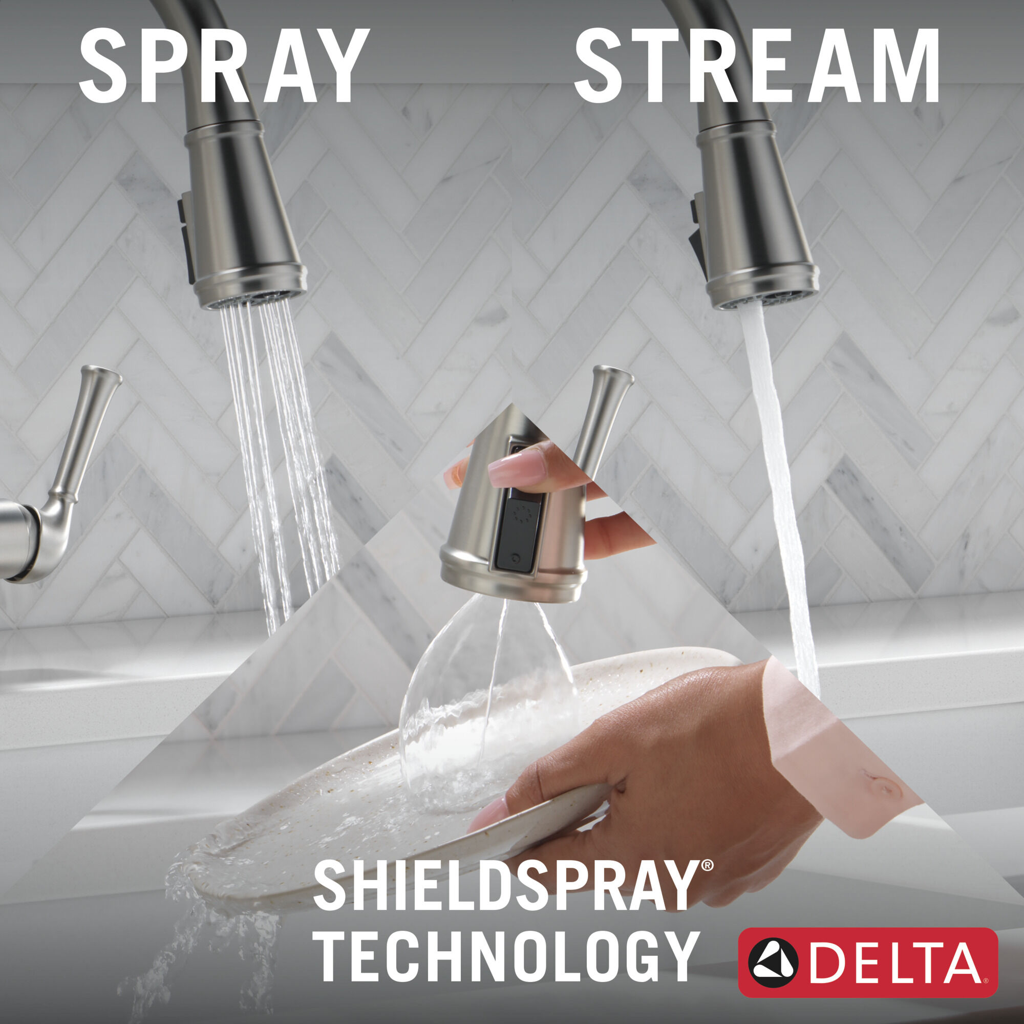 Single Handle Pull-Down Kitchen Faucet with Soap Dispenser and