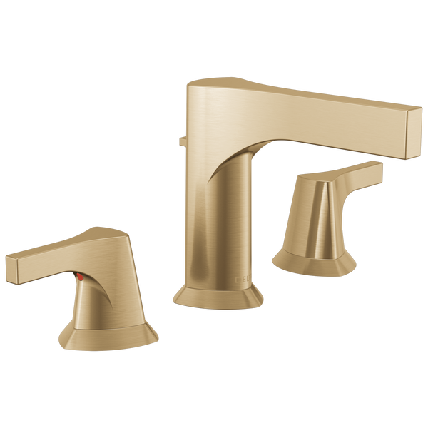 sazae　0804 Two Handle Widespread Bathroom Faucet in Champagne Bronze 3574