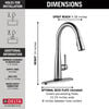 Single Handle Pull-Down Kitchen Faucet with Touch<sub>2</sub>O&reg; Technology Technology (Recertified)