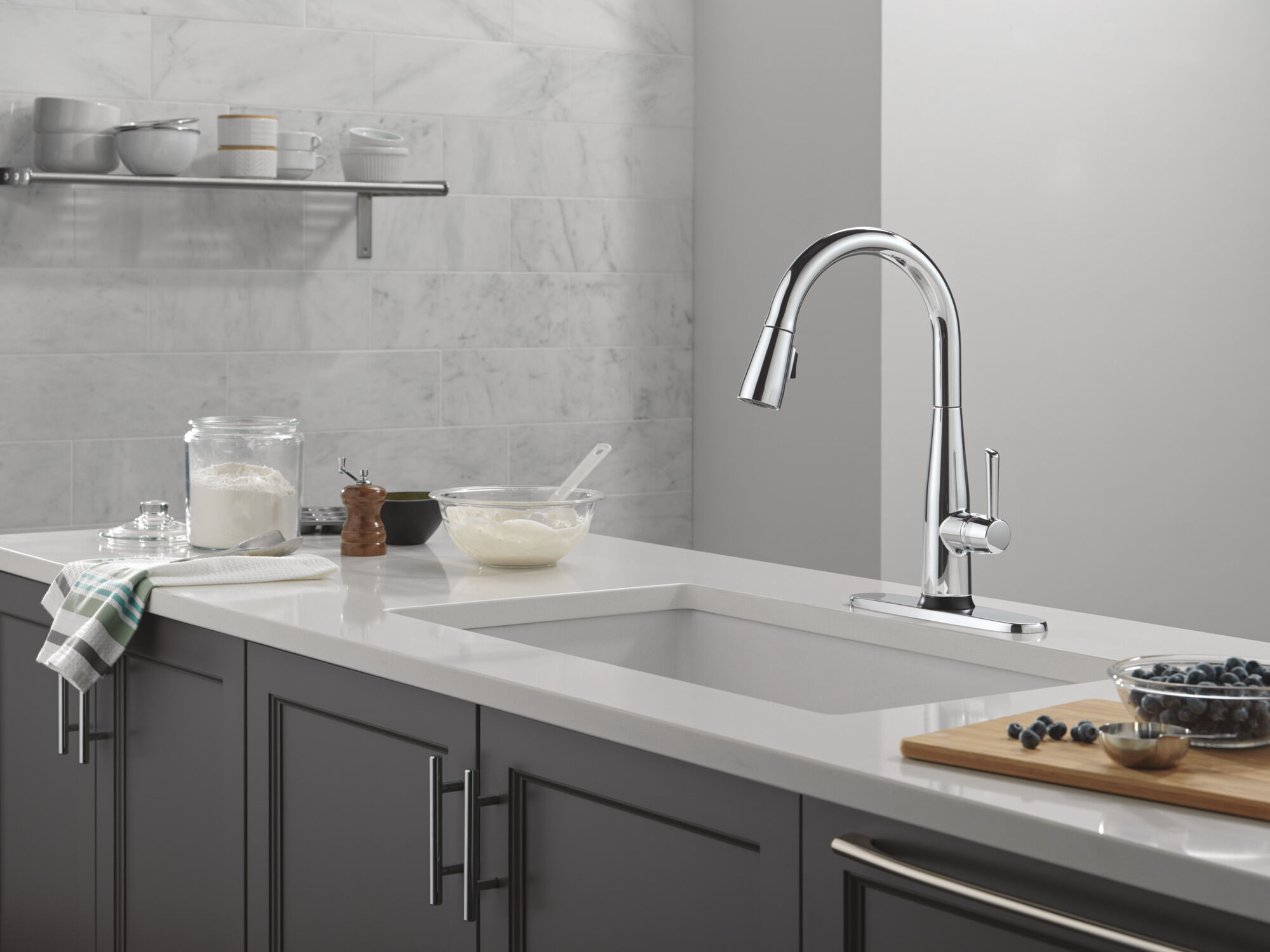 VoiceIQ® Single Handle Pull-Down Faucet with Touch2O® Technology