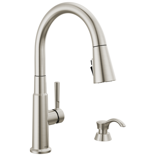 dropです‼️ Single Handle Pull-Out Kitchen Faucet with Soap Dispenser in