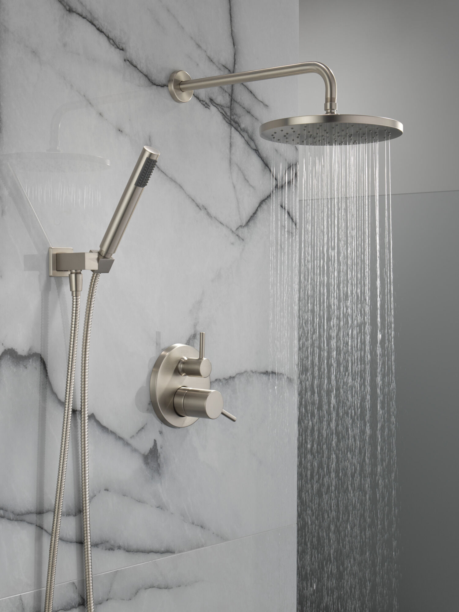 Raincan Shower Rough & Trim w/ HS 1L 14S (Recertified) in