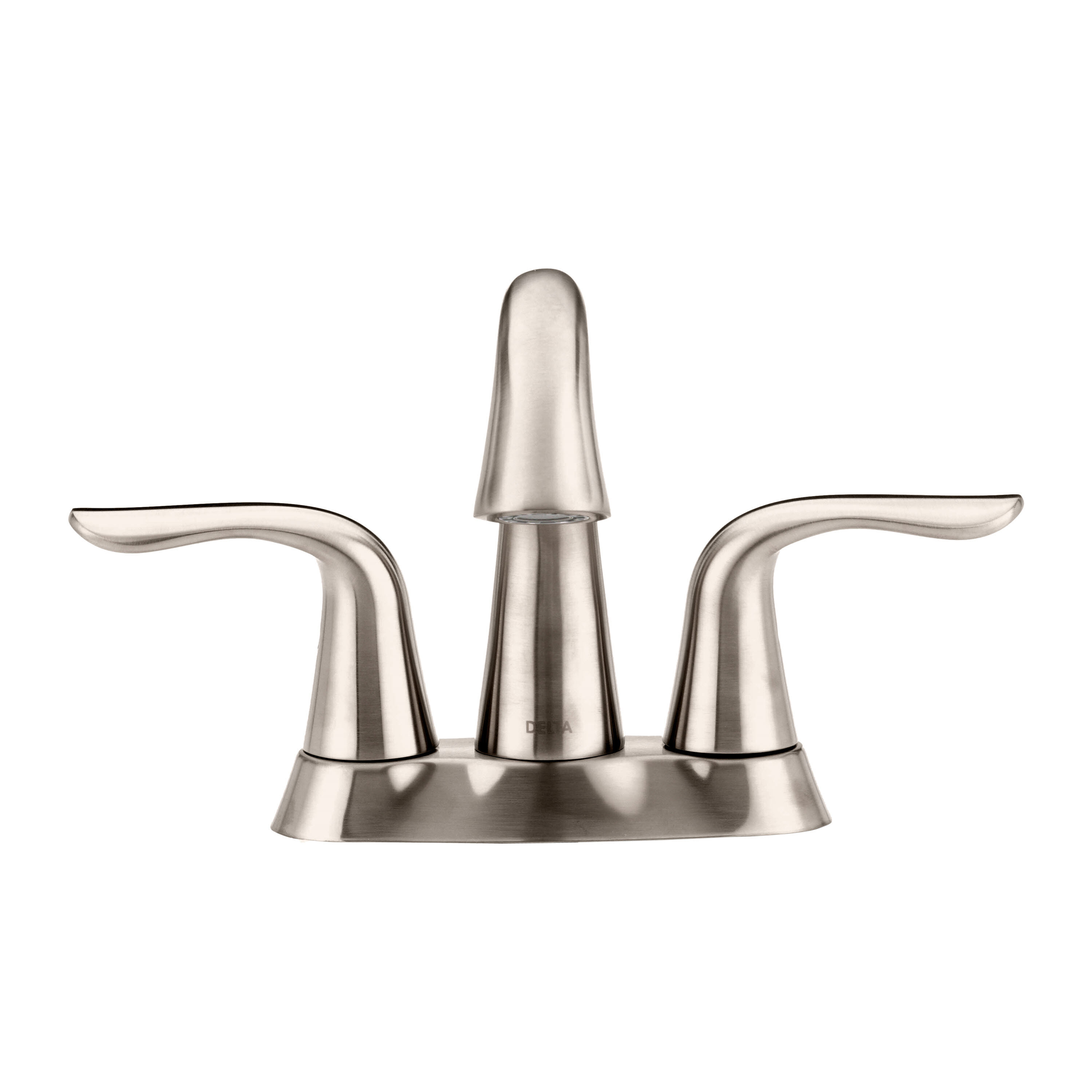 Two Handle Centerset Bathroom Faucet in Stainless 2538-SSMPU-DST