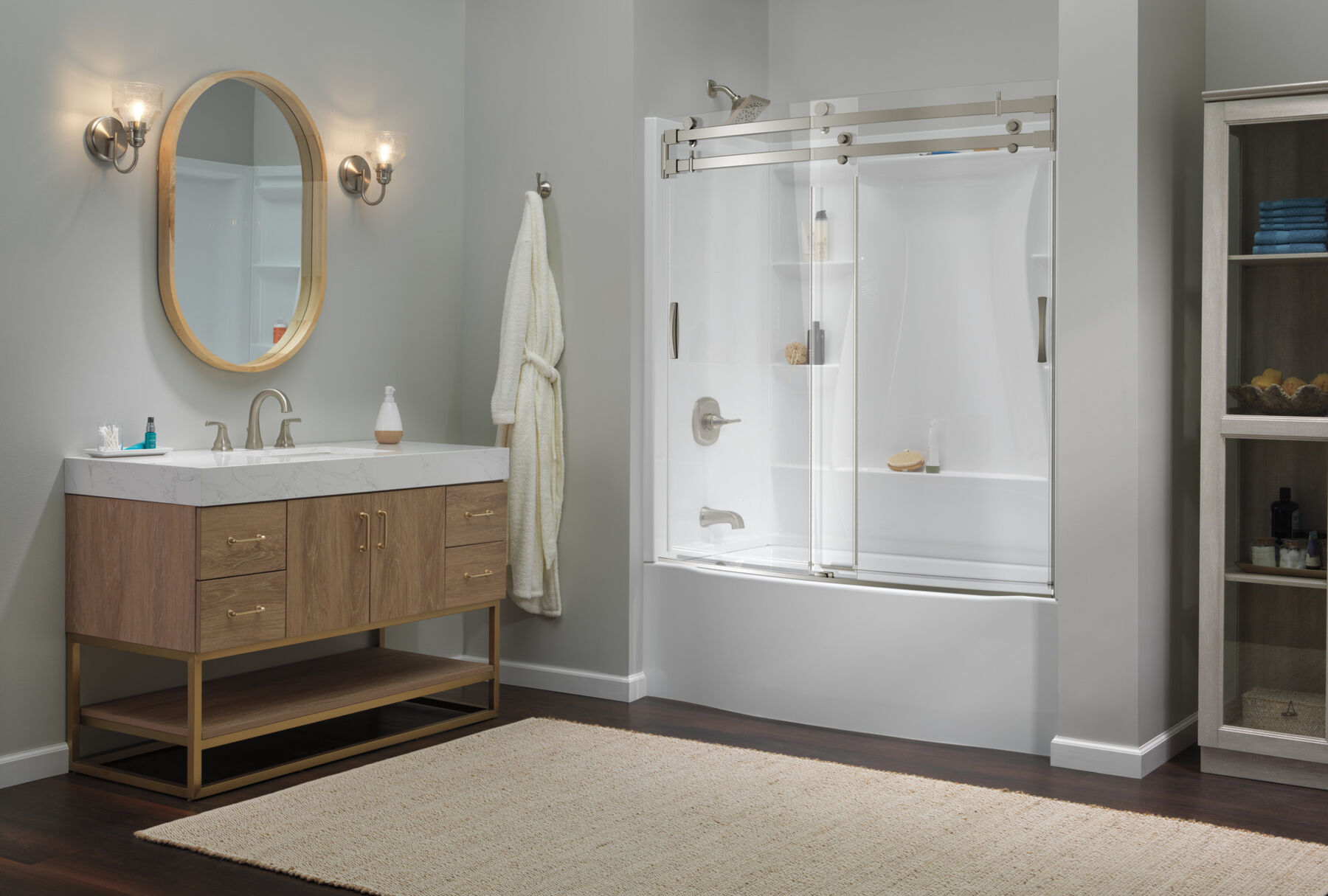 60"x32" Classic 500 Curved Bathtub Door, image 4