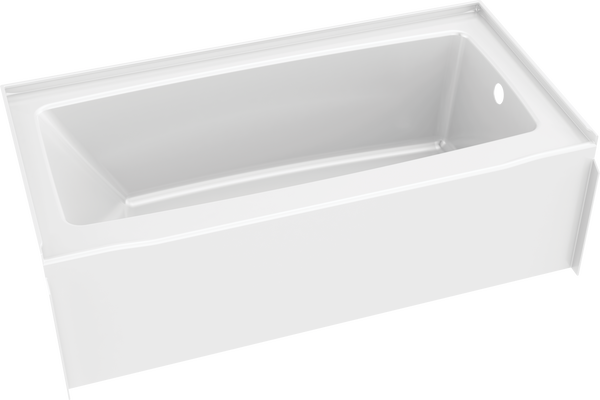 ProCrylic Bathtub 60 in. x 30 in. Right Drain in High Gloss White