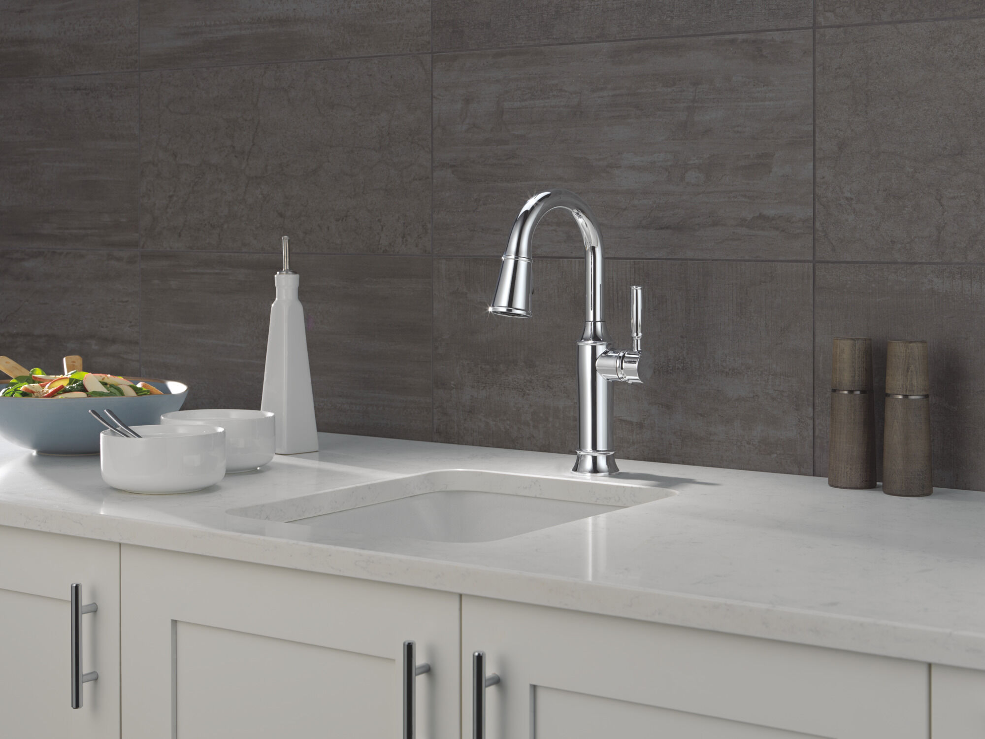 Single Handle Pull-Down Bar / Prep Faucet in Lumicoat® Chrome 9984