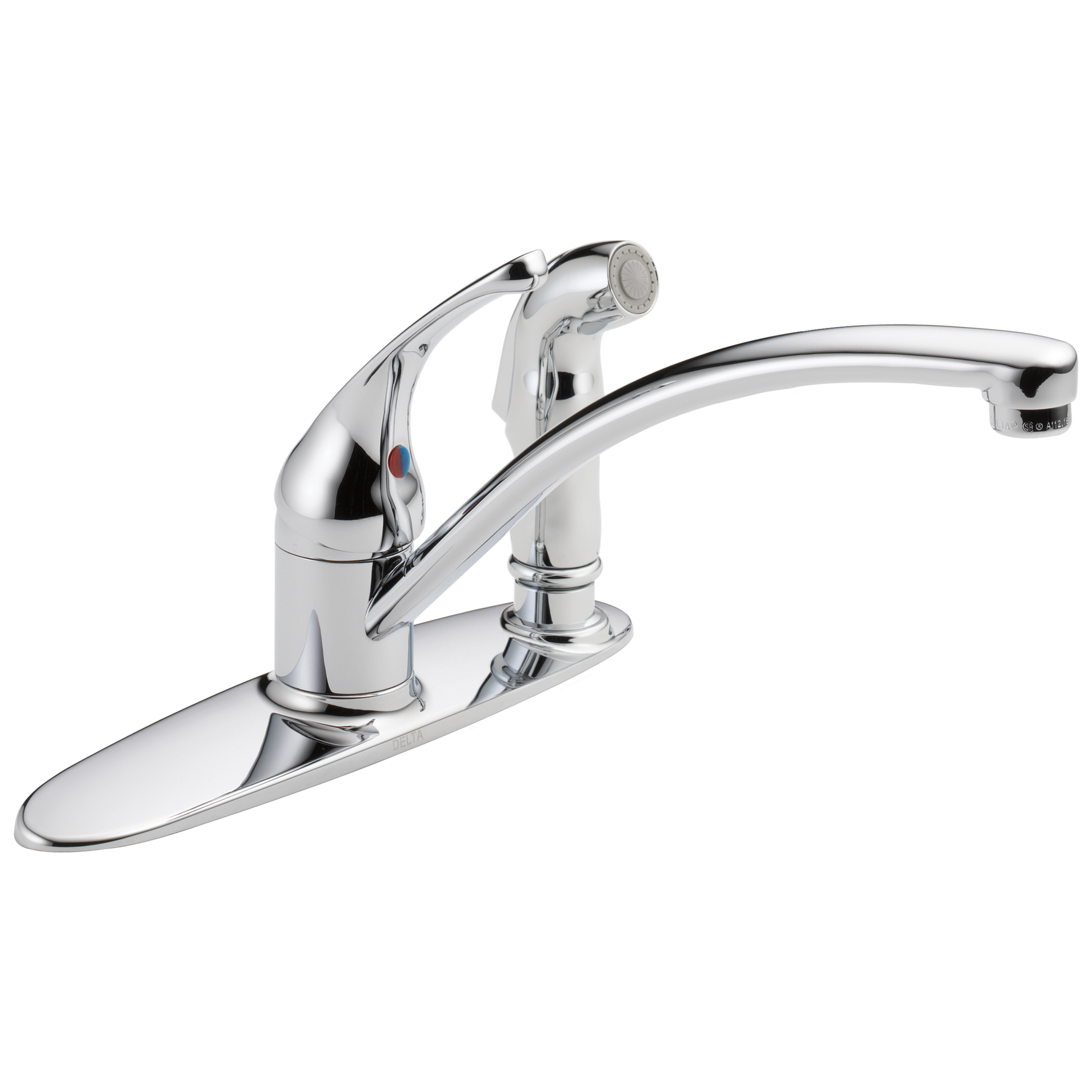 Single Handle Kitchen Faucet with Spray in Chrome 10902LF — image 1