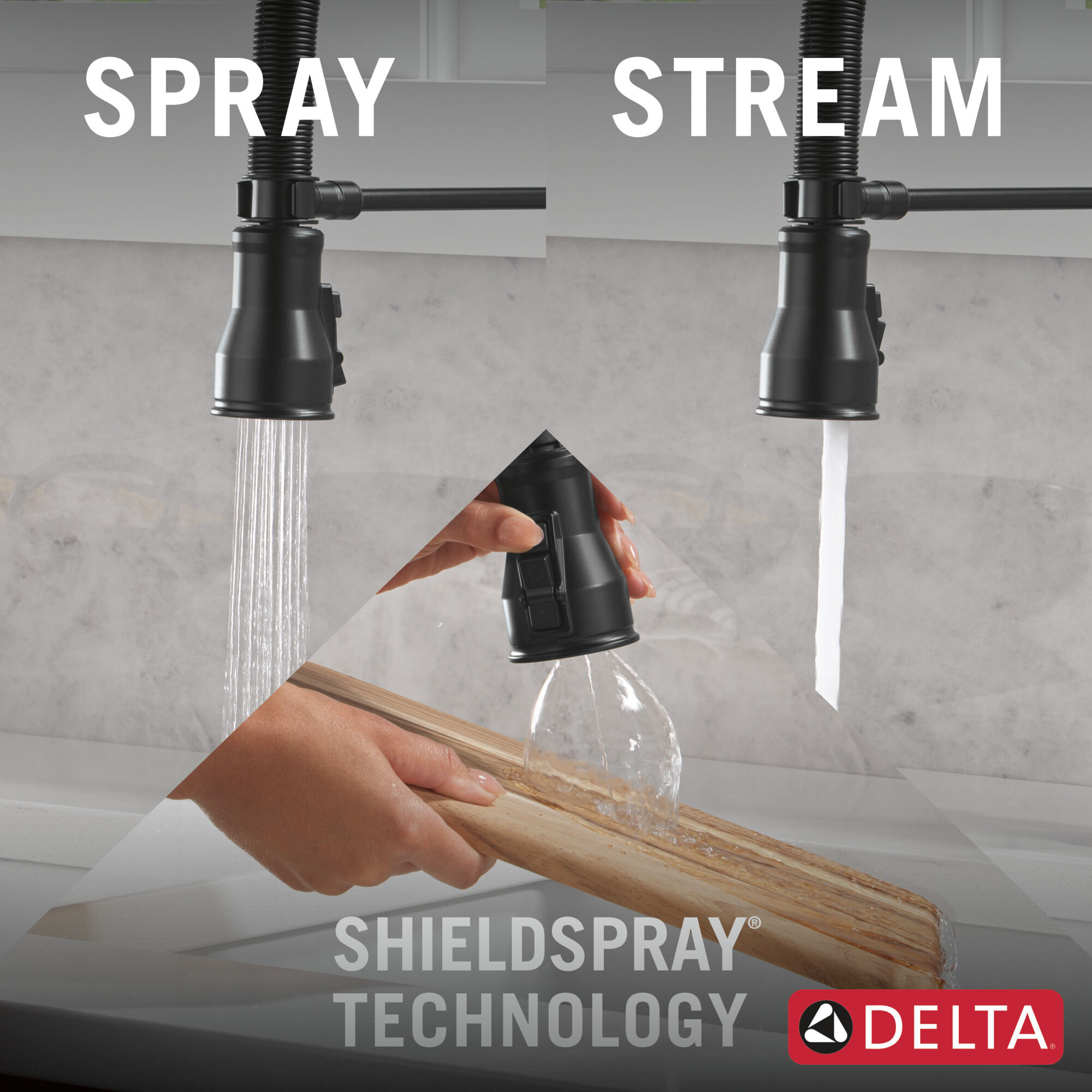 Touch2O® Technology Kitchen Faucet with Touchless Technology in