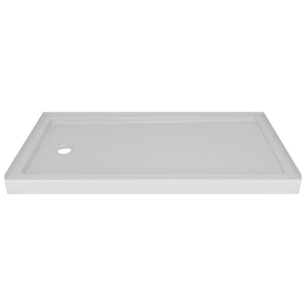 60" x 32" Shower Base Left Drain in High Gloss White B783116032LWH