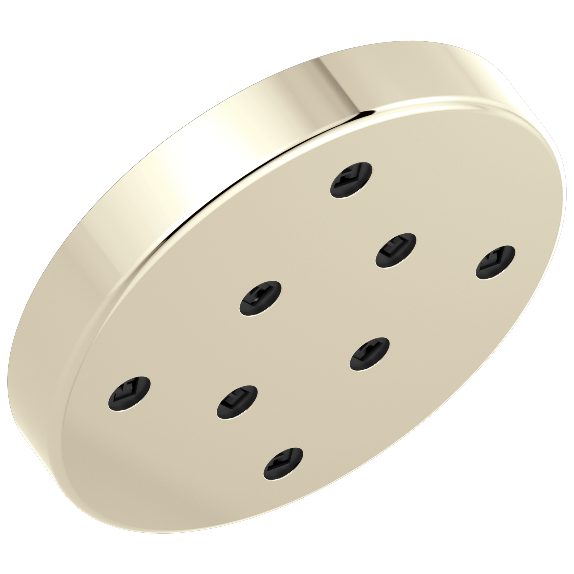 Delta Faucet Universal Showering Components H2Okinetic Single-Setting Metal Raincan Shower Head - Lumicoat Polished Nickel