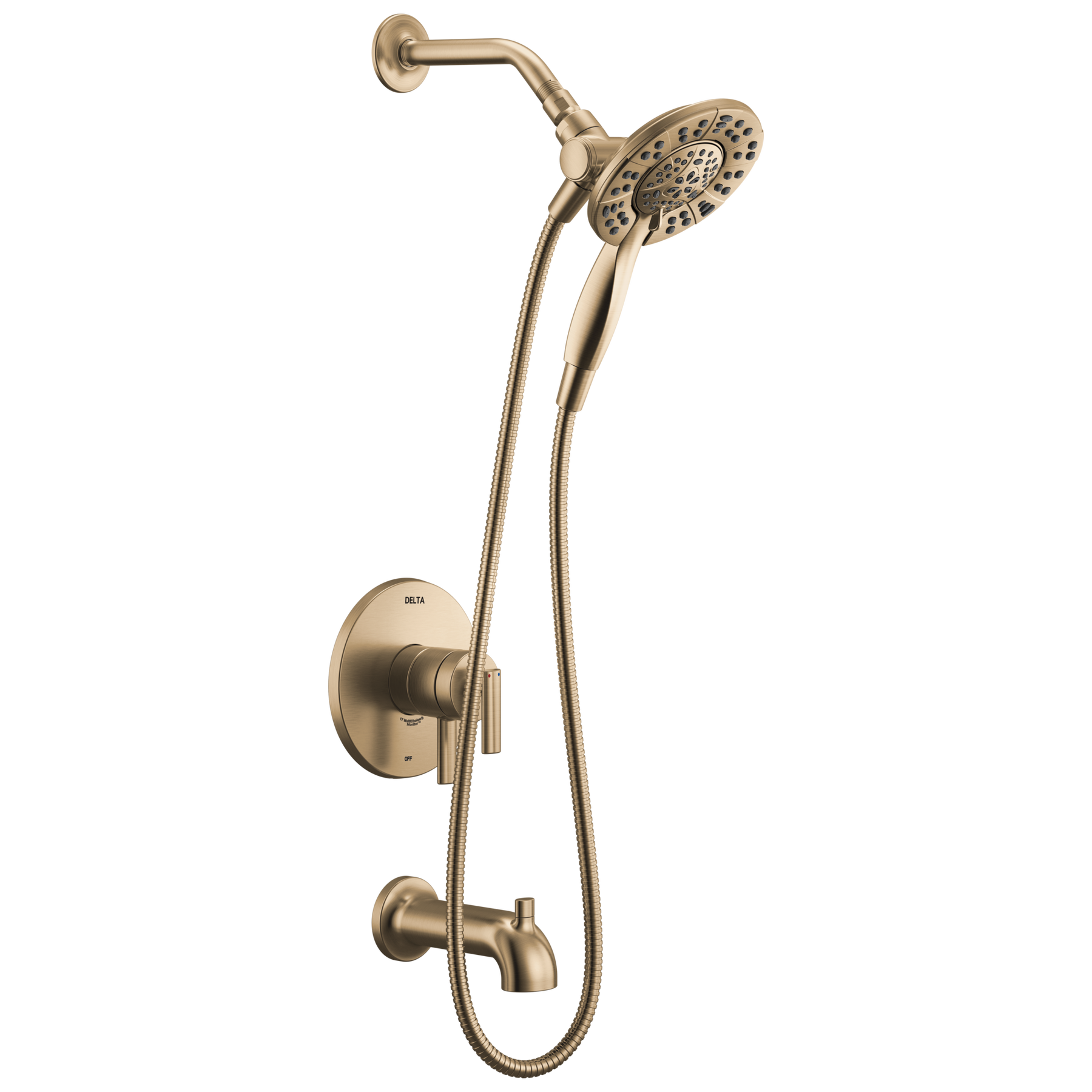 Monitor 17 Series Tub & Shower Trim with In2ition in Champagne