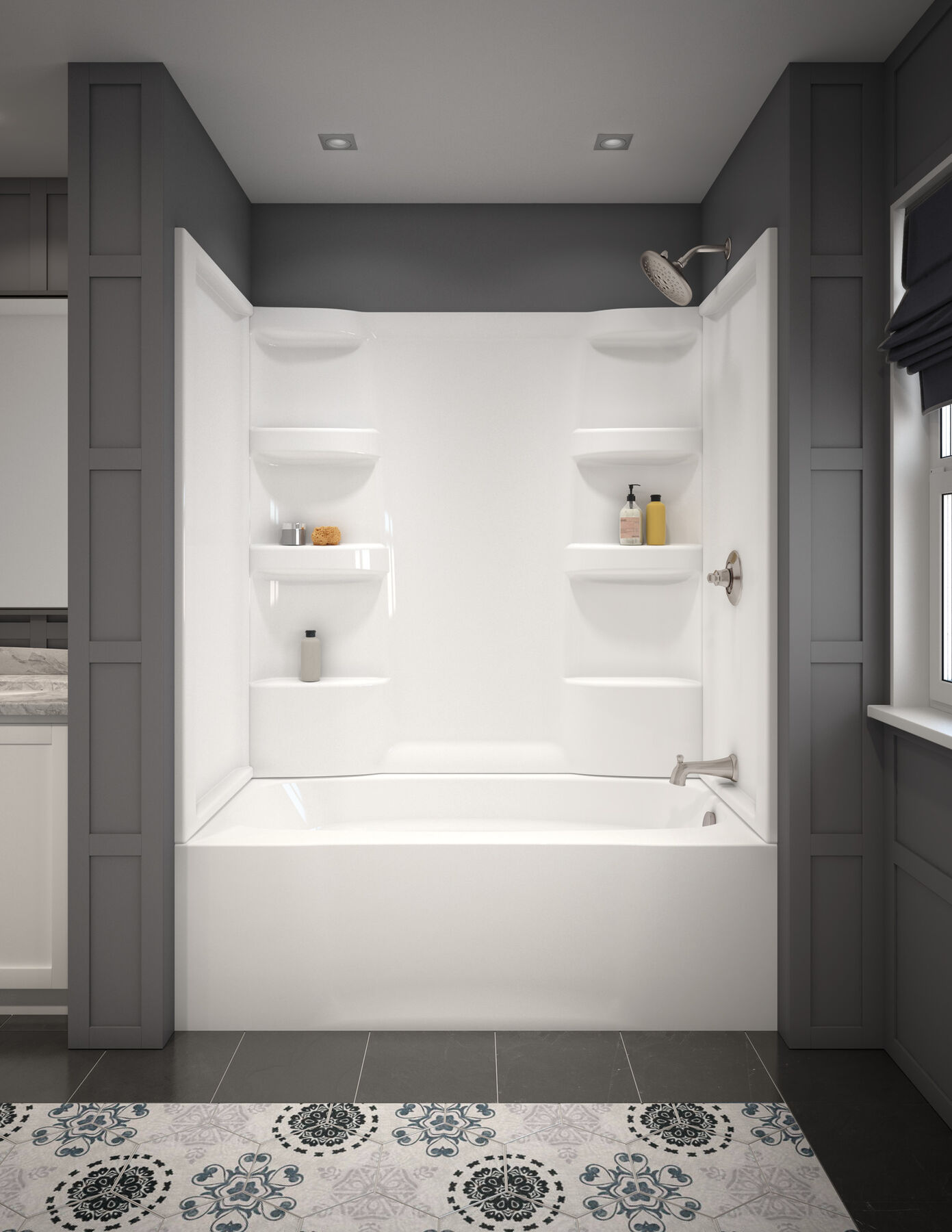 ProCrylic 60 in. x 32 in. Bathtub Surround, image 4