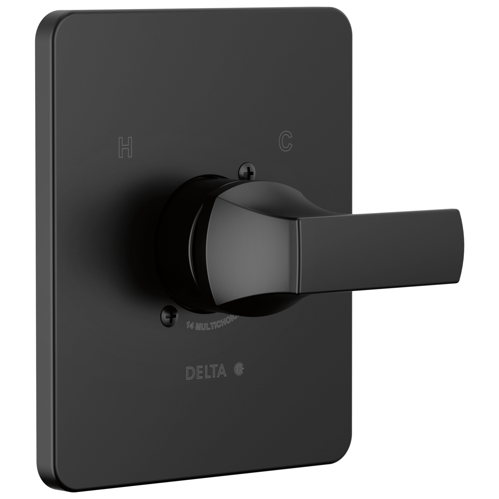 Delta Faucet VelumE Monitor 14 Series Valve Only Trim - Matte Black