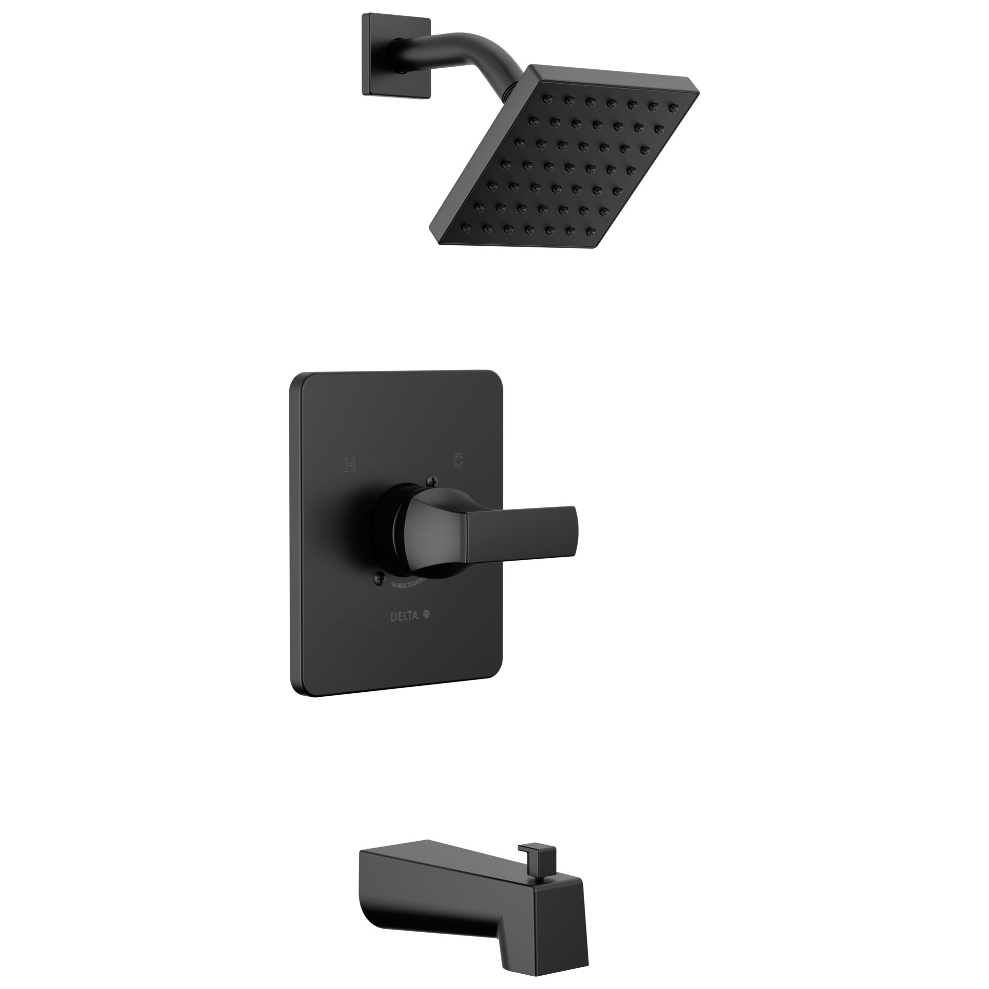 Delta Faucet VelumE Monitor 14 Series Tub & Shower - Matte Black