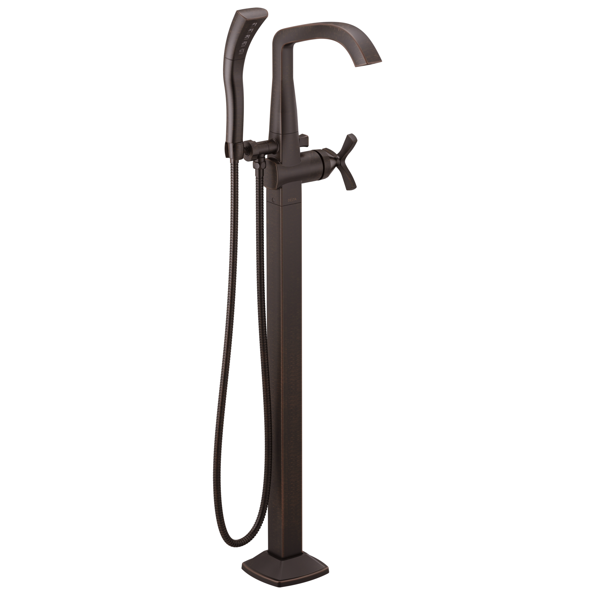 Delta Faucet Stryke Single Handle Floor Mount Tub Filler Trim - Venetian - Bronze