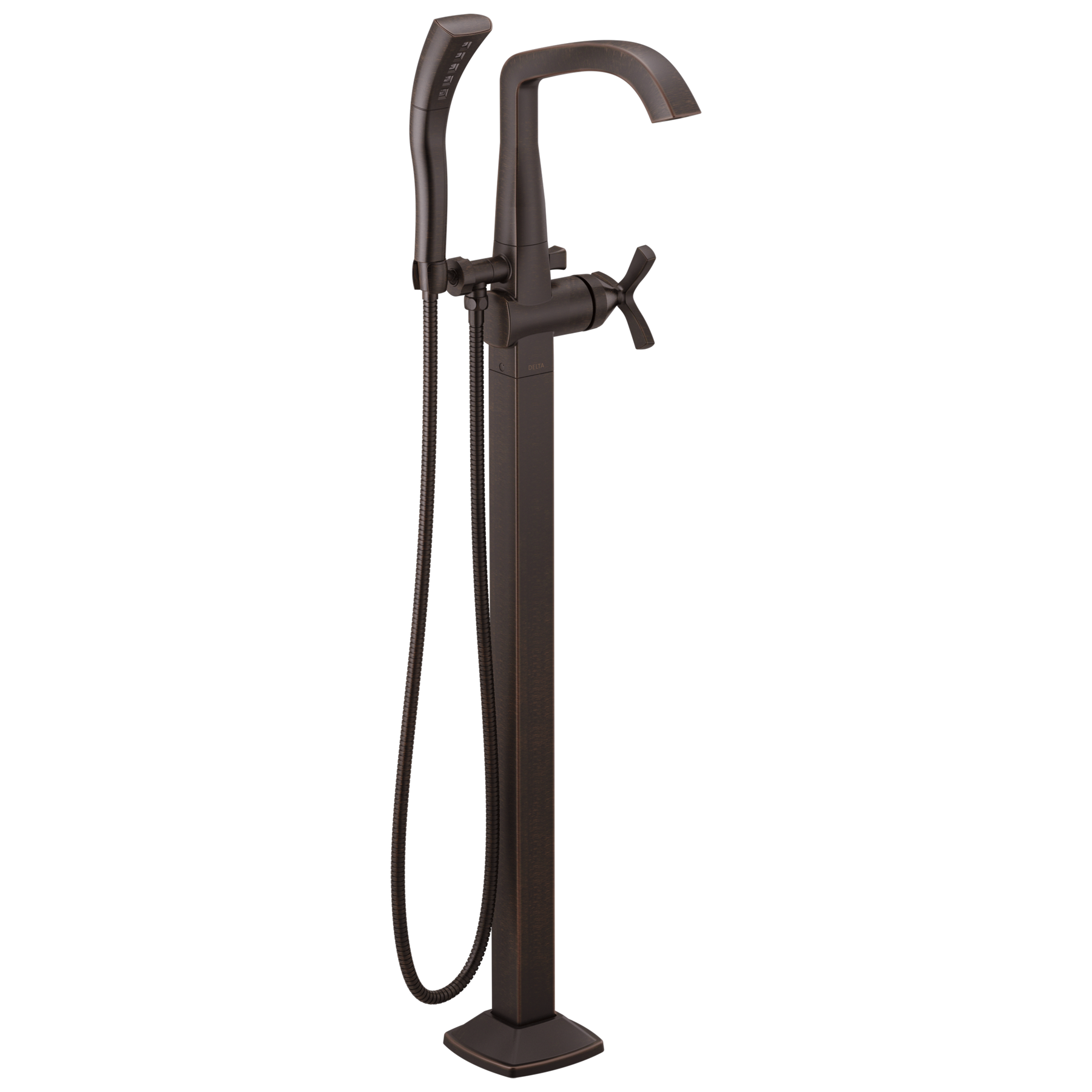 Single Handle Floor Mount Tub Filler Trim