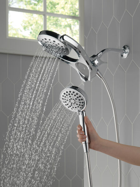 HydroRain® 4-Setting Two-in-One Shower Head, image 5