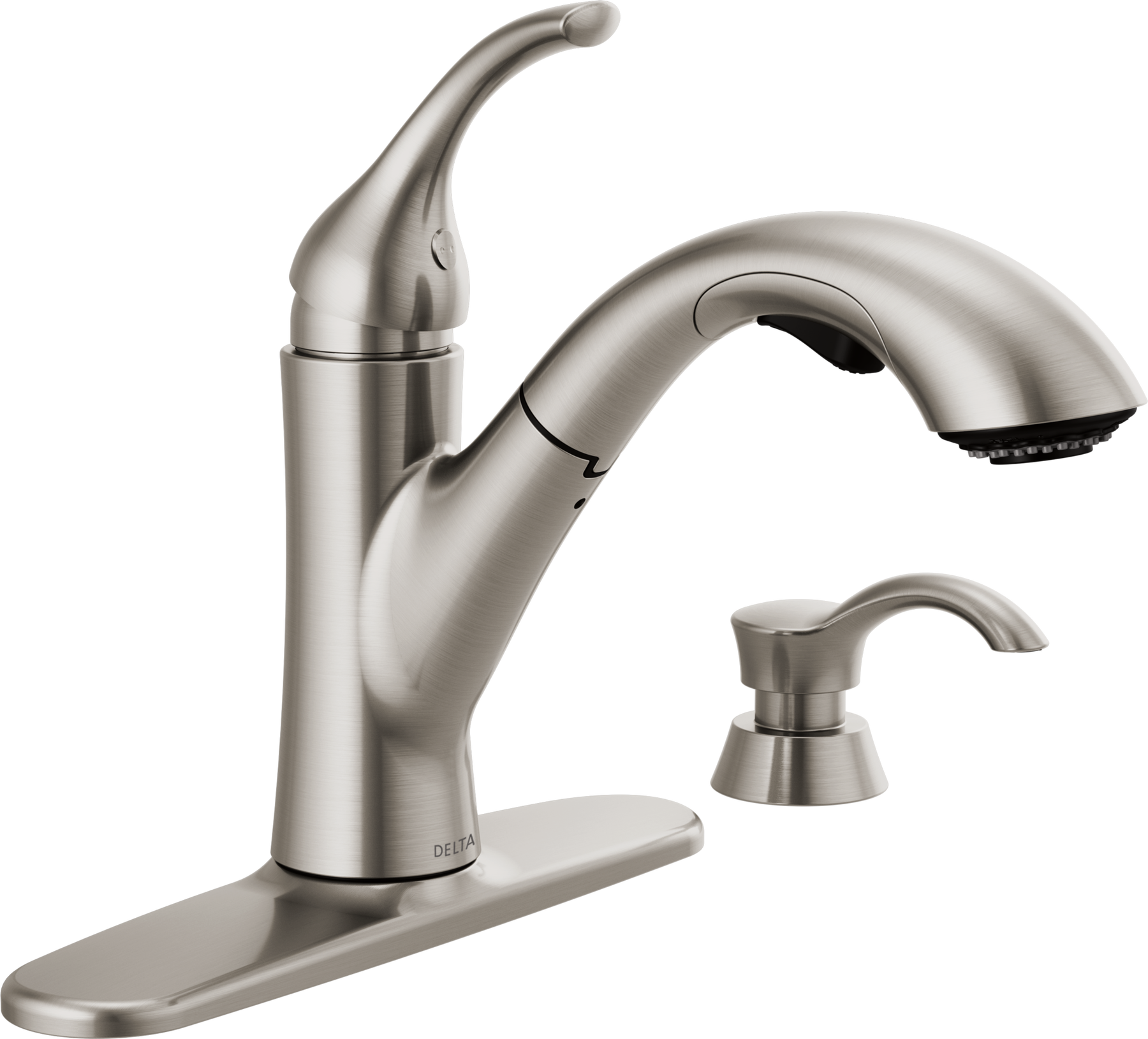 Single Handle Pull-Out Kitchen Faucet in Stainless 16932-SSSD-DST