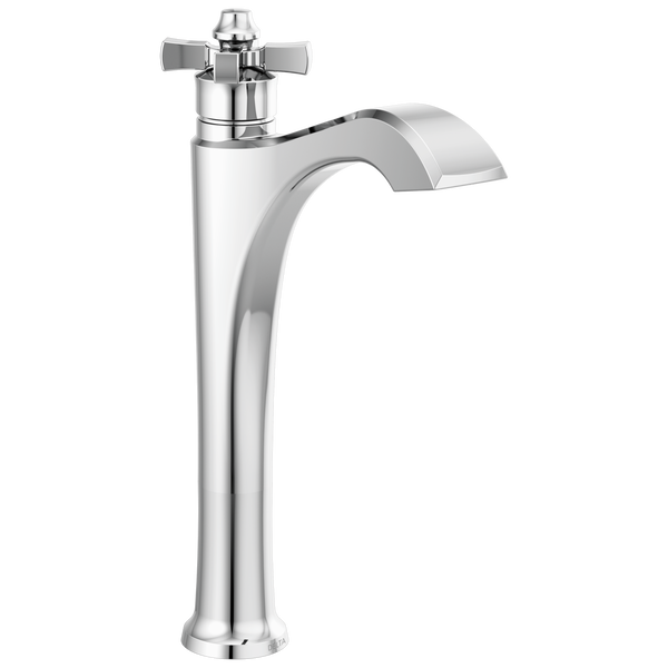 Single Handle Vessel Bathroom Faucet in Chrome 757DST Delta Faucet