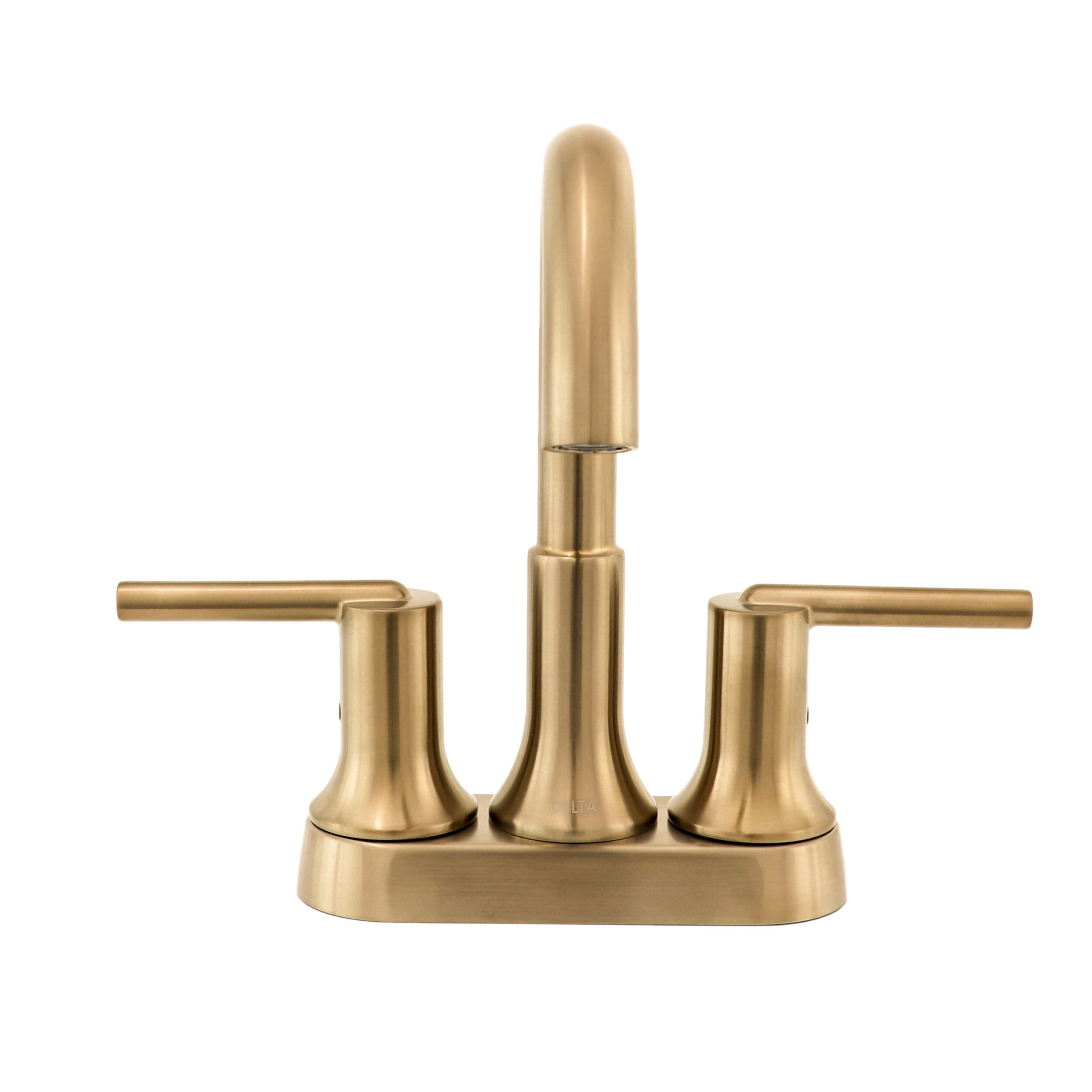 Two Handle Centerset Bathroom Faucet in Champagne Bronze 2559