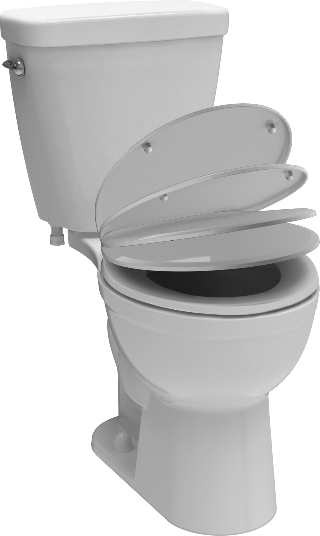 Round Front Toilet in White C41901WH Delta Faucet