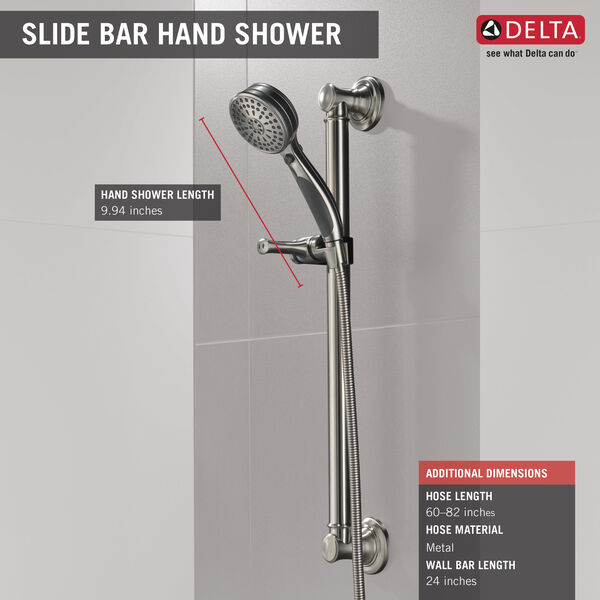 ActivTouch® 9Setting Hand Shower with Traditional Slide Bar / Grab Bar