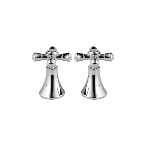 Delta Express ソフビ＋LPセット Metal Cross Handle Set - Roman Tub in Chrome H695 | Delta Faucet