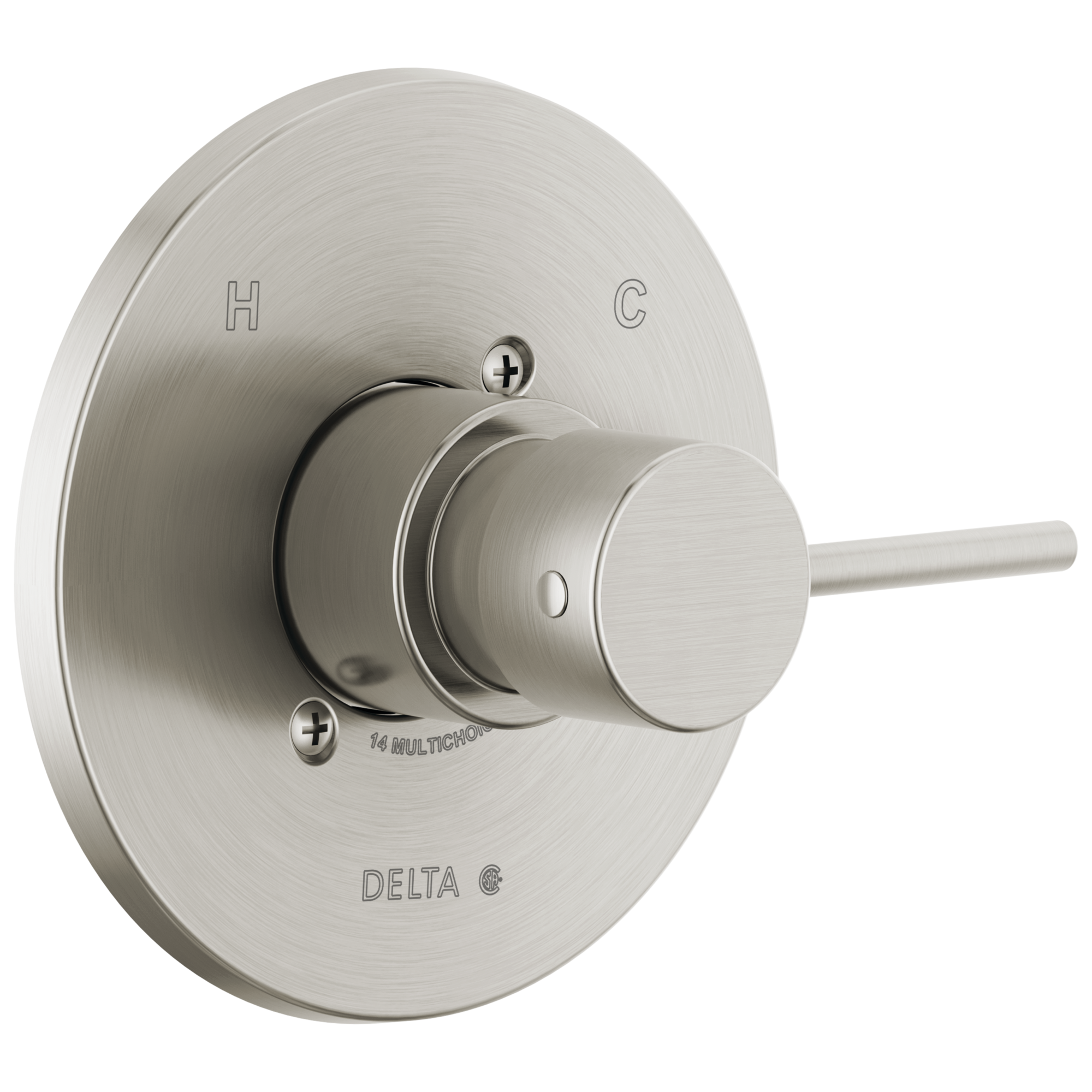 Delta ZURA Monitor 14 Serie Ventil – Nickel Poliert, Druckausgleichend Für Sicheres Duschen