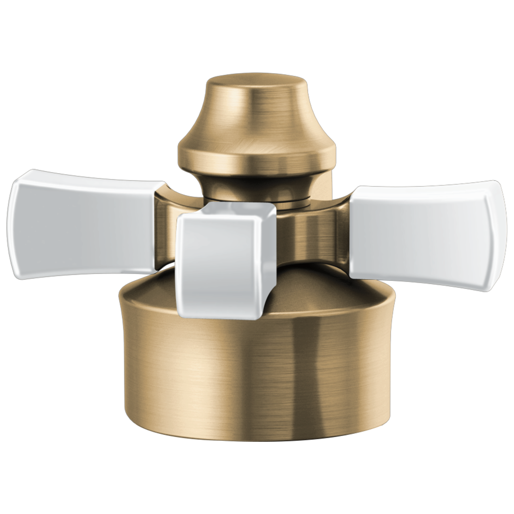 Single Cross Handle Kit in Champagne Bronze / Porcelain H562GS