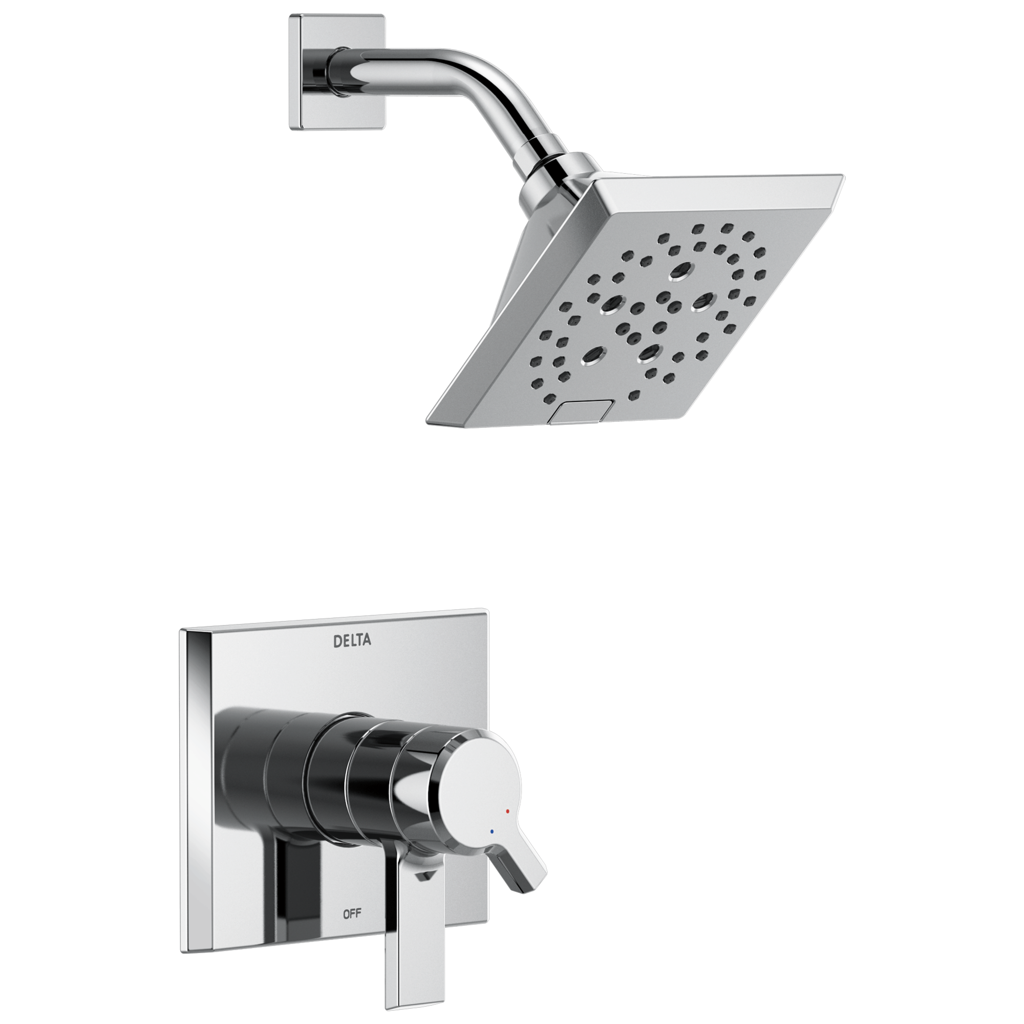 Delta Faucet Pivotale Monitor 17 Series H2okineticshower Trim - Lumicoat - Chrome