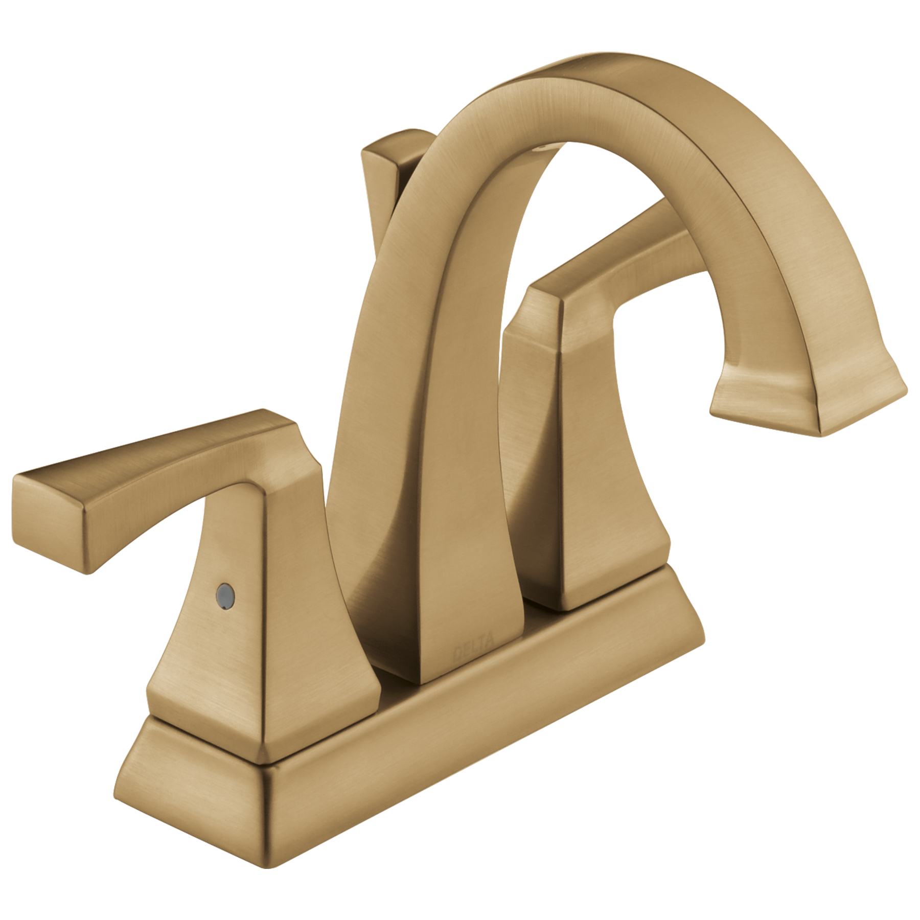 Two Handle Centerset Bathroom Faucet in Champagne Bronze 2551