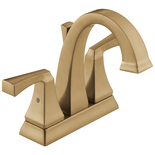 Two Handle Centerset Bathroom Faucet in Champagne Bronze 2551