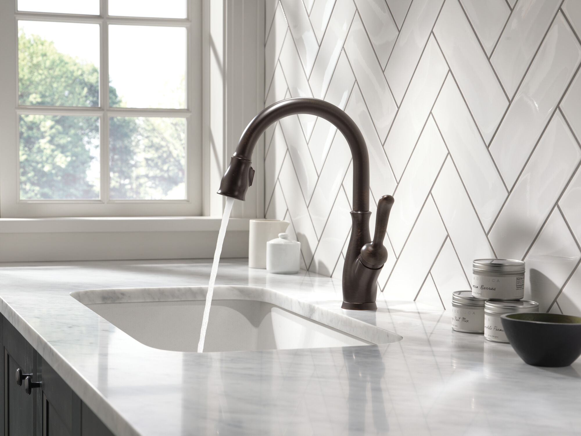 Single Handle Pull-Down Kitchen Faucet with ShieldSpray
