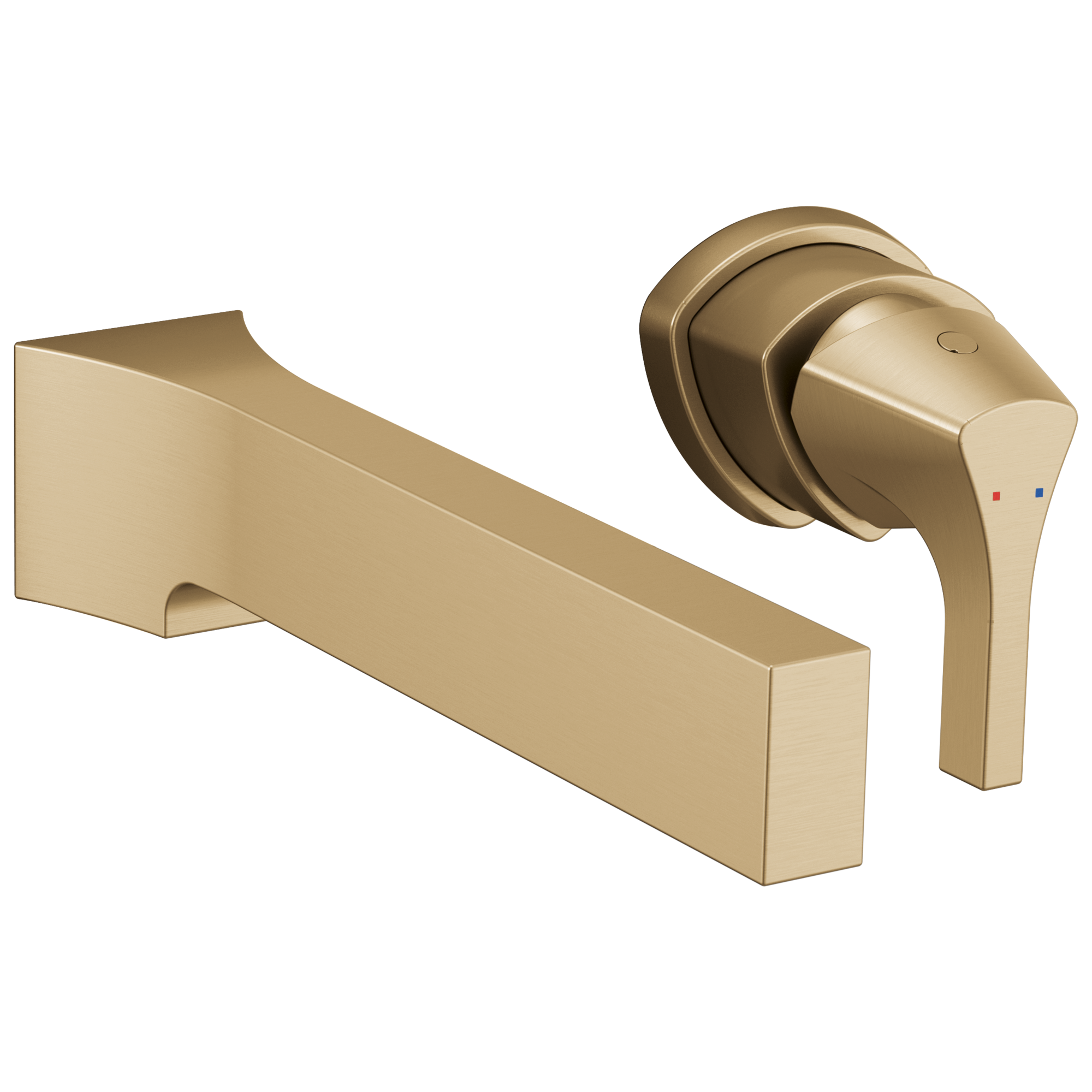 Delta Faucet Zura Single Handle Wall Mount Bathroom Faucet Trim - Champagne Bronze