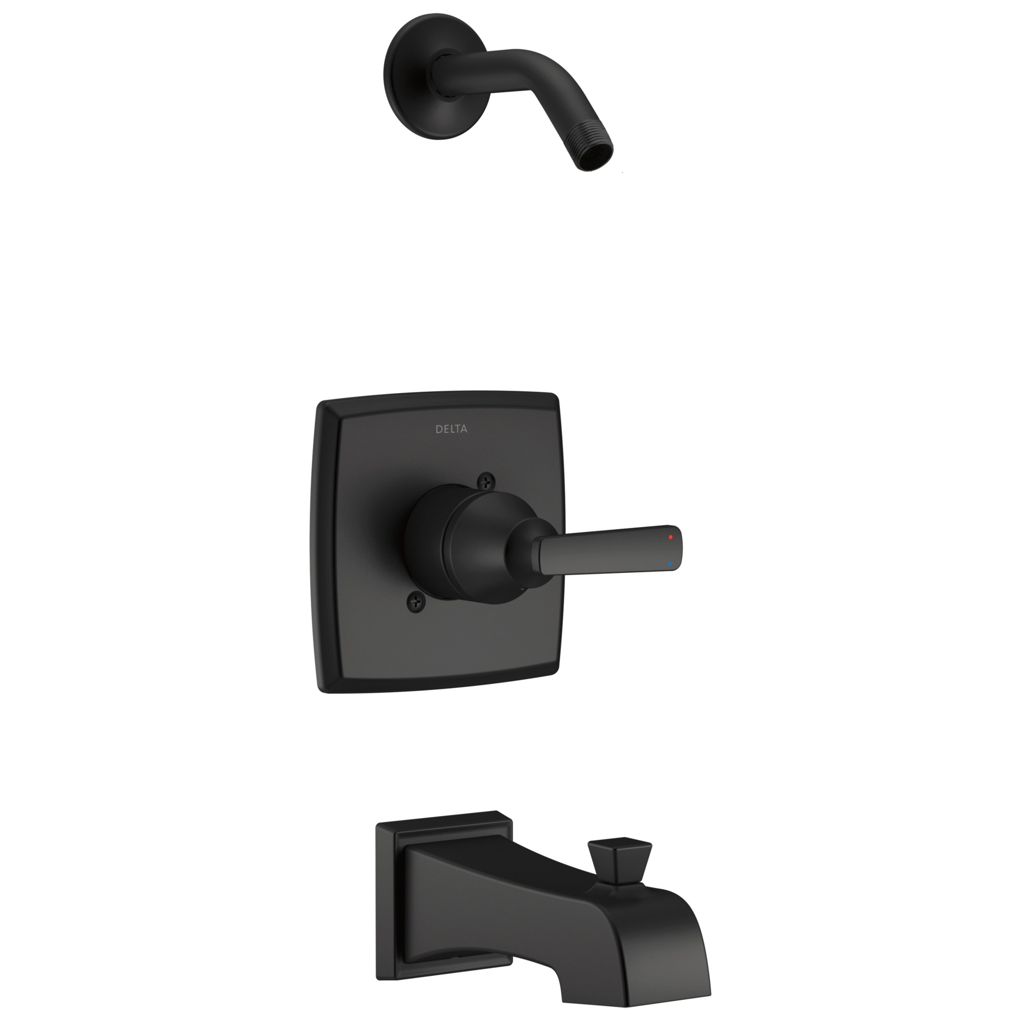 Delta Faucet Ashlyn Monitor 14 Series Tub & Shower - Less Head in Matte Black
