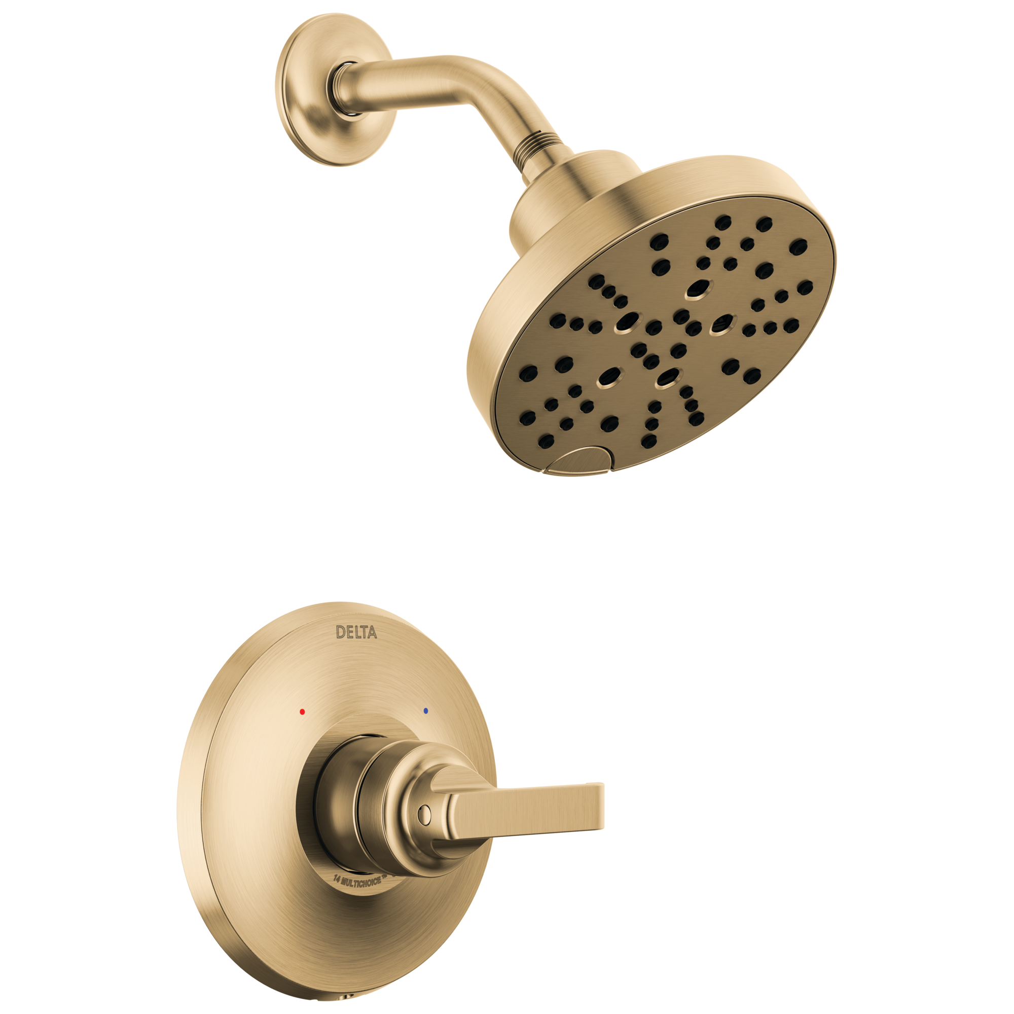 Delta Faucet Tetrae 14 Series Shower Trim - Lumicoat Champagne - Bronze