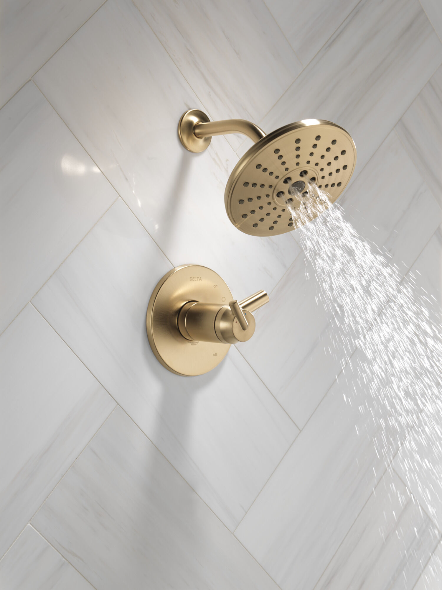 TempAssure® 17T Series H2Okinetic® Shower Trim in Champagne Bronze
