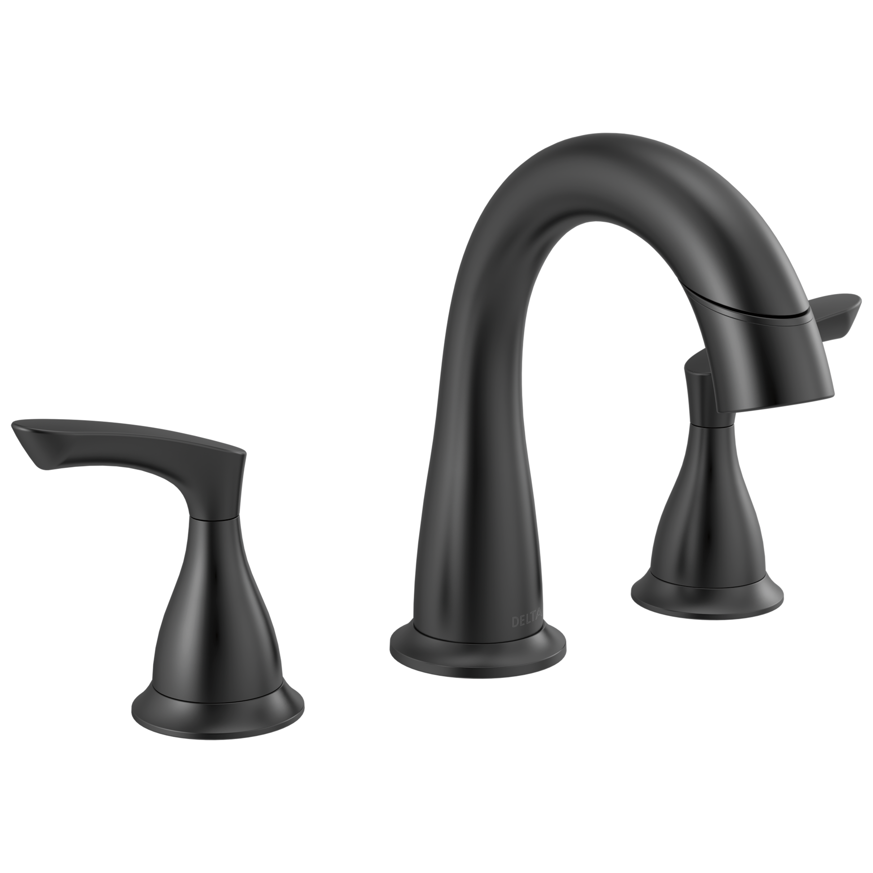 Two Handle Widespread Pulldown Bathroom Faucet in Matte Black 35765LF
