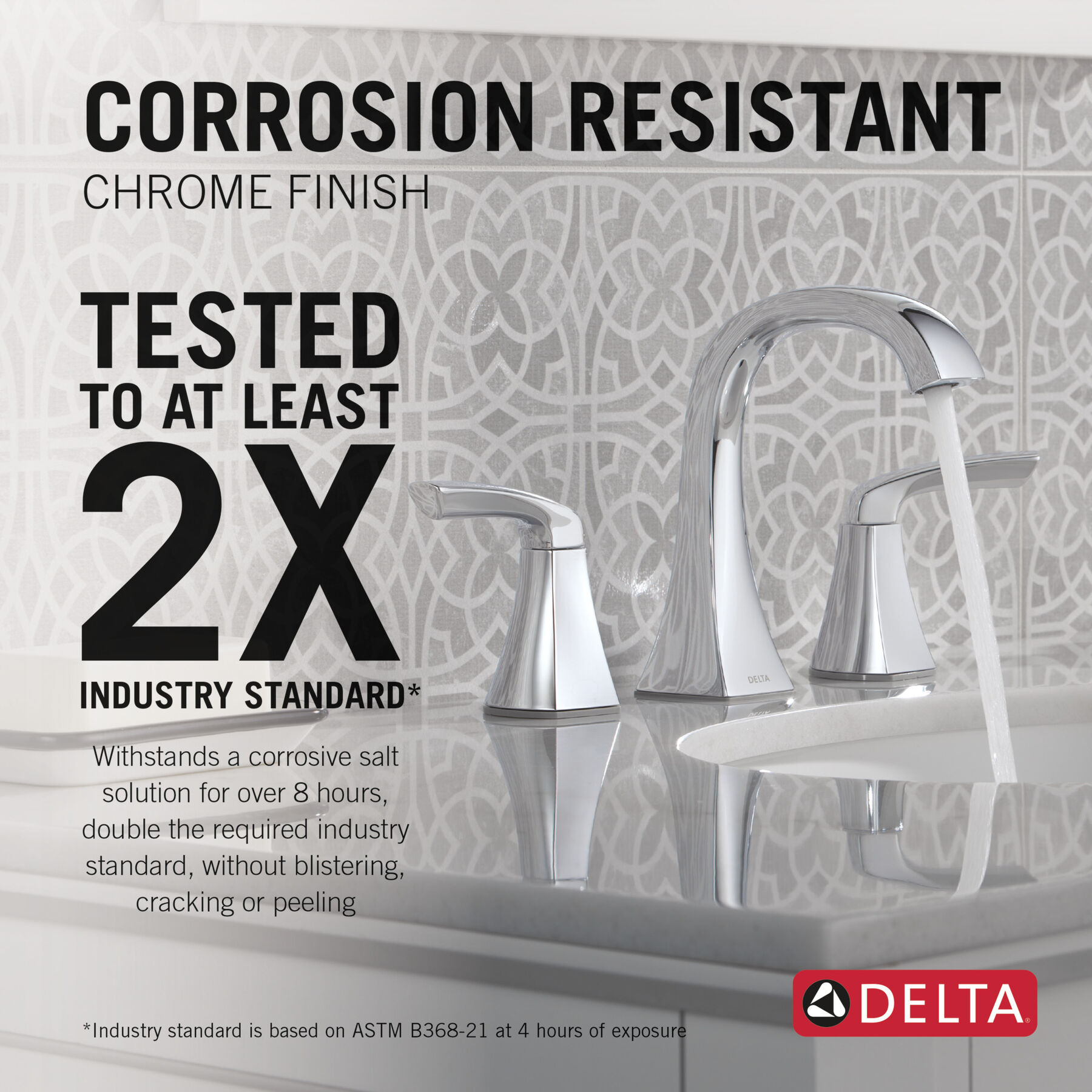 Two Handle Widespread Bathroom Faucet in Chrome 35895LF — thumbnail 3