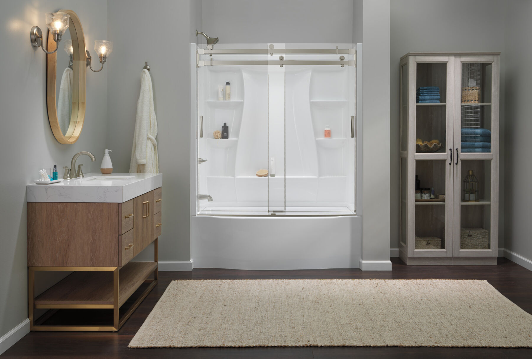 60"x32" Classic 500 Curved Bathtub Door, image 3