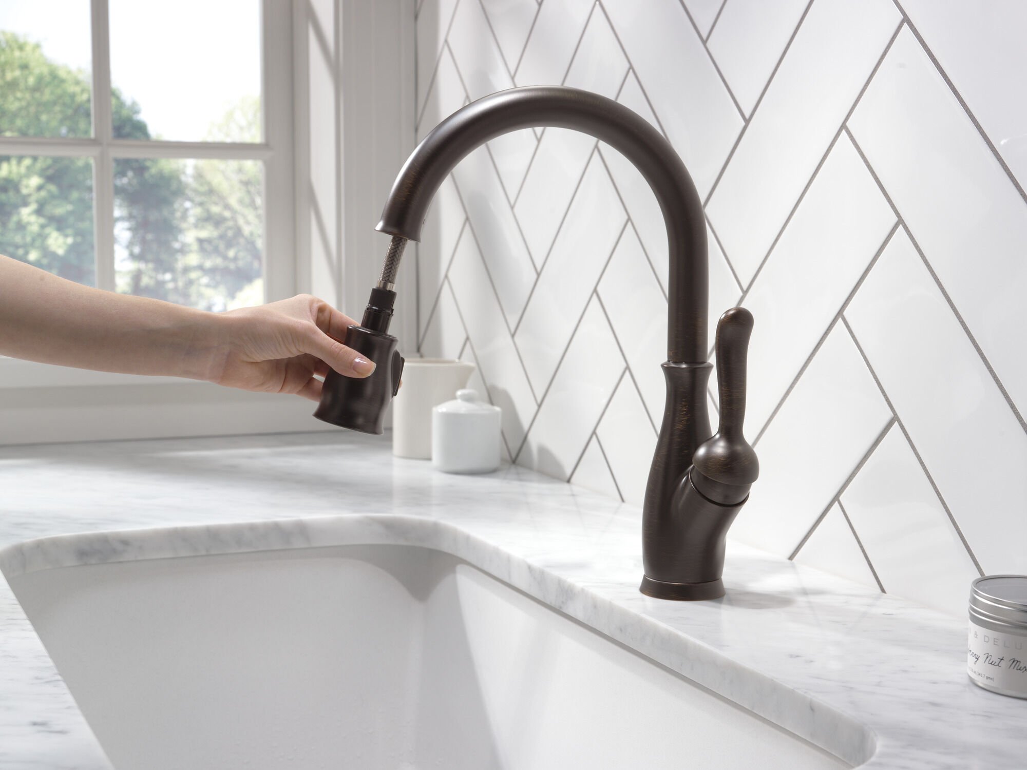 Single Handle Pull-Down Kitchen Faucet with ShieldSpray
