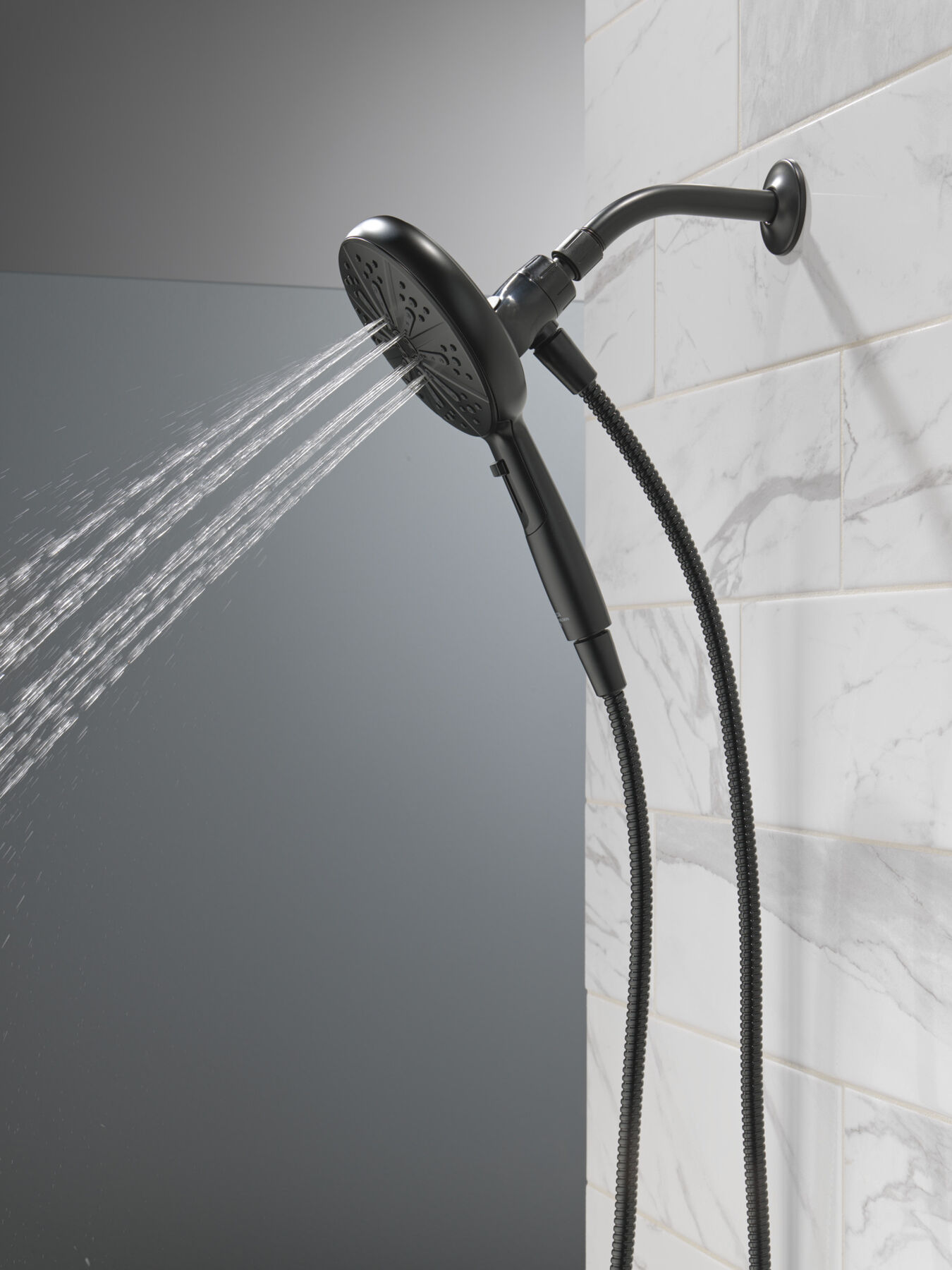 6Setting SureDock Hand Shower in Matte Black 75613BL Delta Faucet