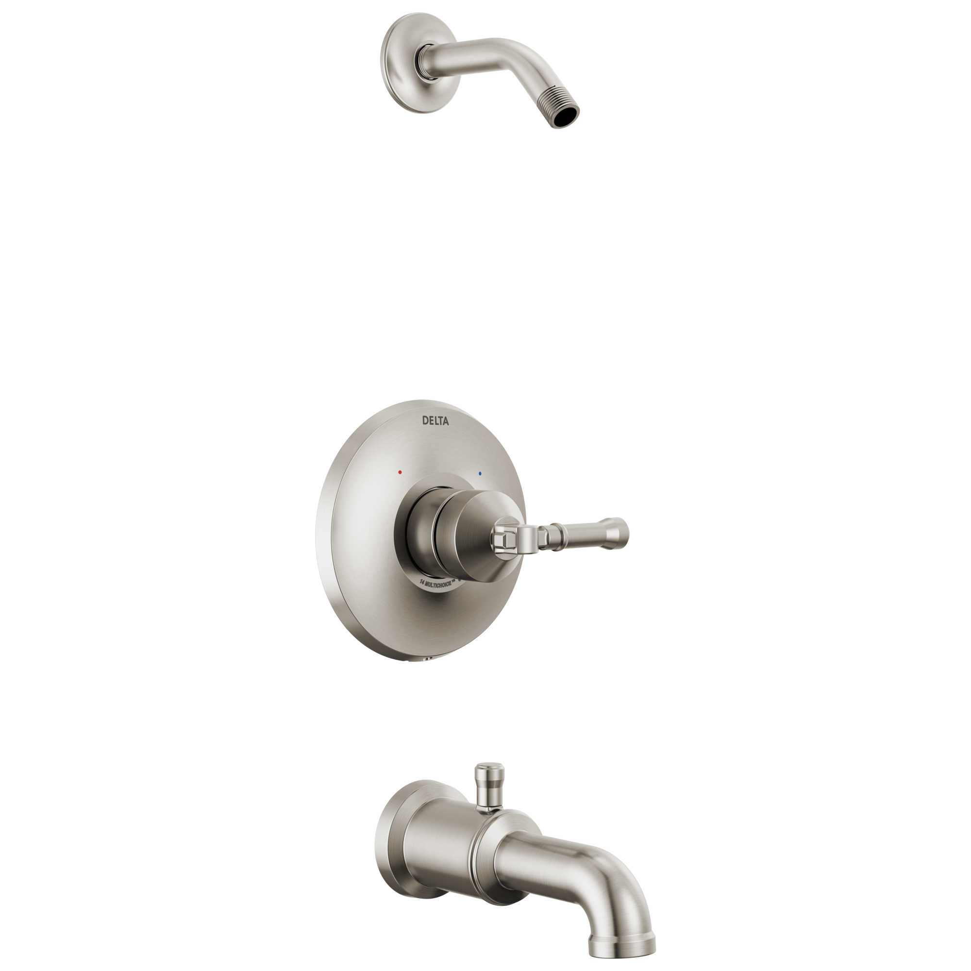 BroderickE 14 Series Tub Shower Trim - Less Head - Lumicoat Stainless