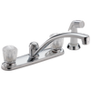 Two Handle Kitchen Faucet with Spray in Chrome 2402LF — thumbnail 2