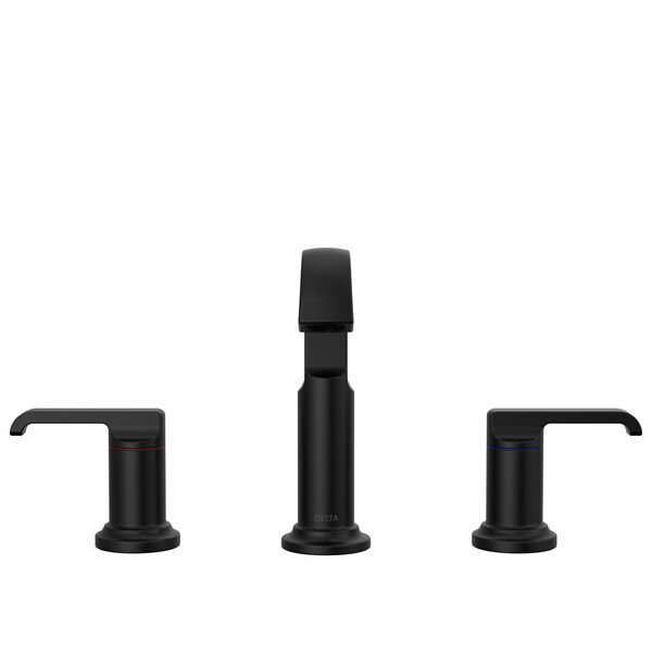 Two Handle Widespread Bathroom Faucet in Matte Black 35589BLDST