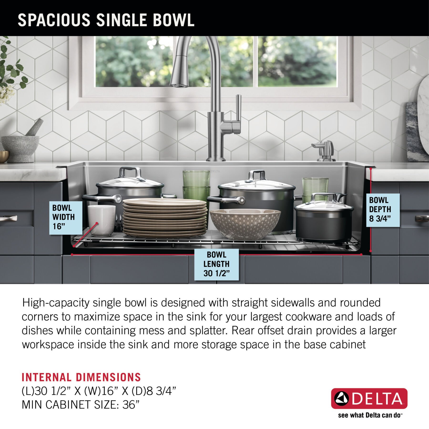 33&rdquo; Stainless Steel Workstation Kitchen Sink Drop-In Undermount Single Bowl with WorkFlow&trade; Ledge and Accessories