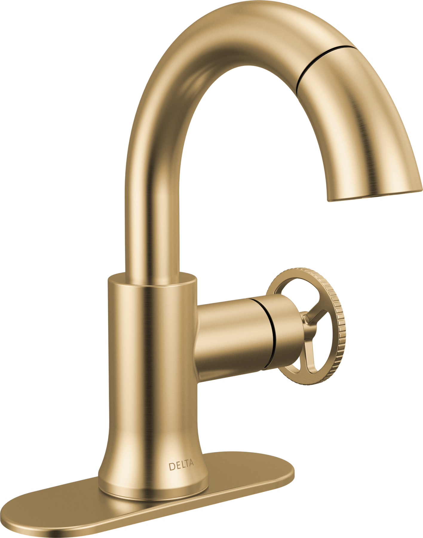 Single Handle Pull-Down Bathroom Faucet in Champagne Bronze 558HAR