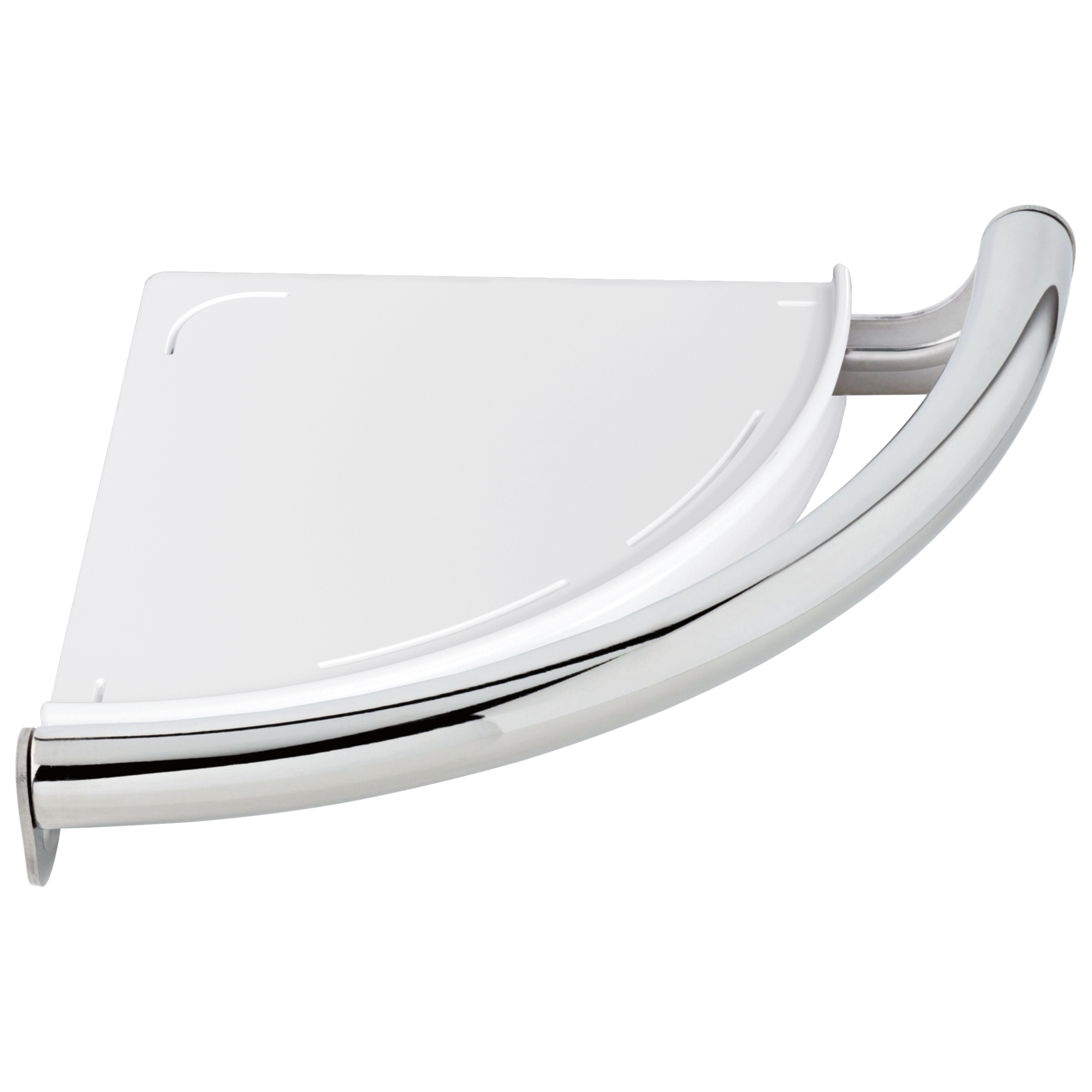 Delta Faucet BathSafety Contemporary Corner Shelf with Assist Bar - Chrome