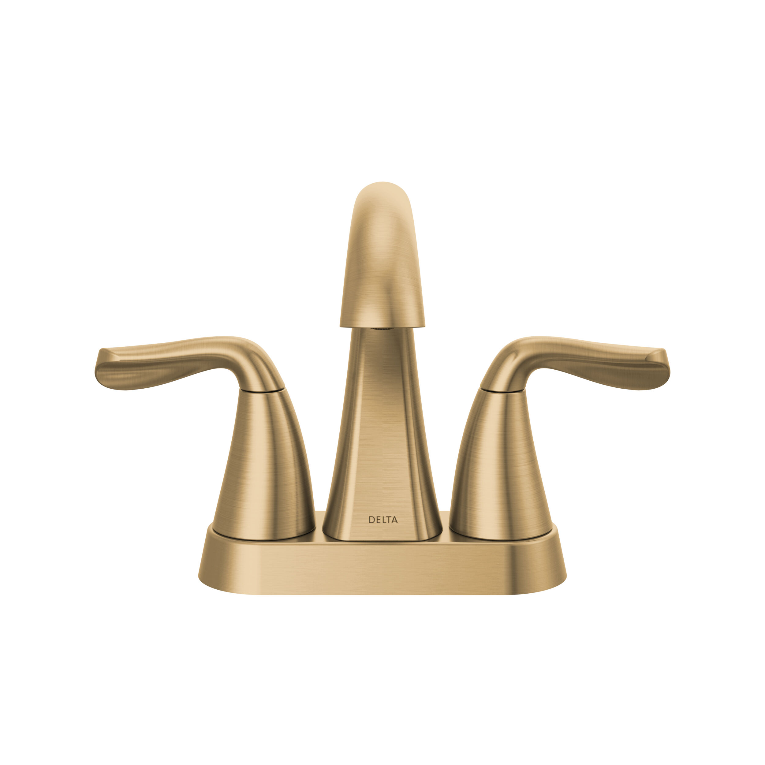 Two Handle Centerset Bathroom Faucet in Champagne Bronze 25840LF